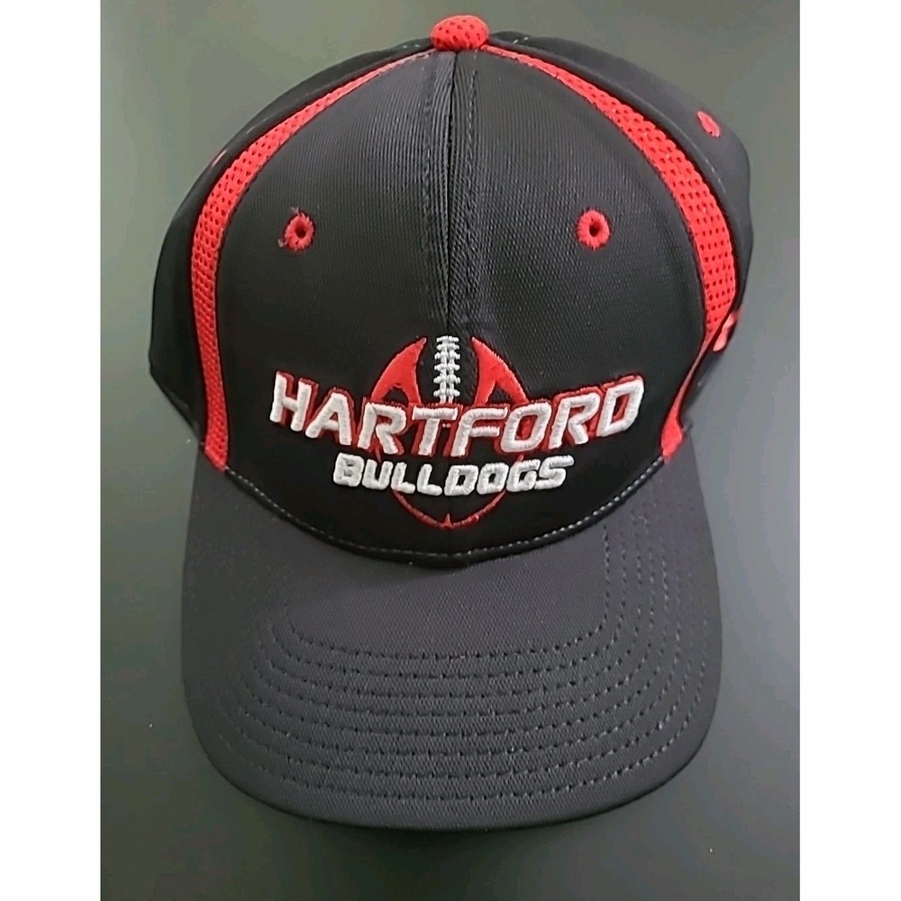 Hartford Bulldogs Fitted Cap Hat UA100 Black/Red/White Under Armour‎ Size M